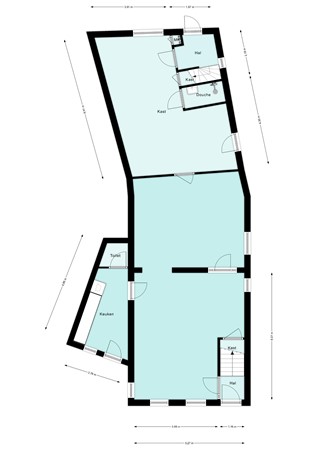 Floorplan - Hoekstraat 48-52, 3751 AN Bunschoten-Spakenburg